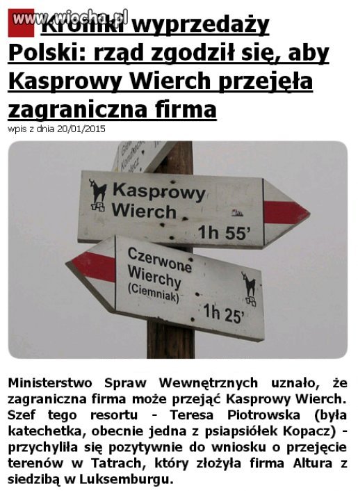 Wszystko na sprzedaż ...