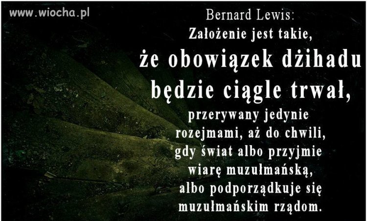 Ludzie! Uważajcie bo świat islamu 