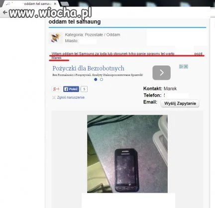 Oddam telefon... Warto...