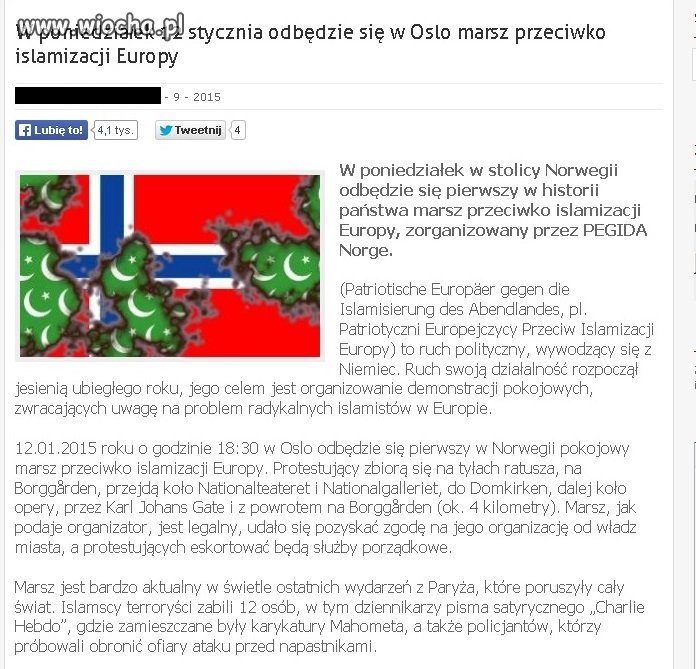 Oslo wychodzi na ulice