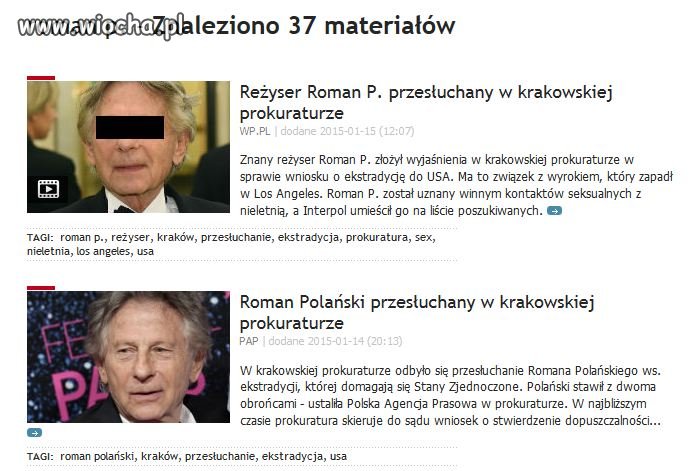 No to jak w końcu "P" czy "Polański" ???