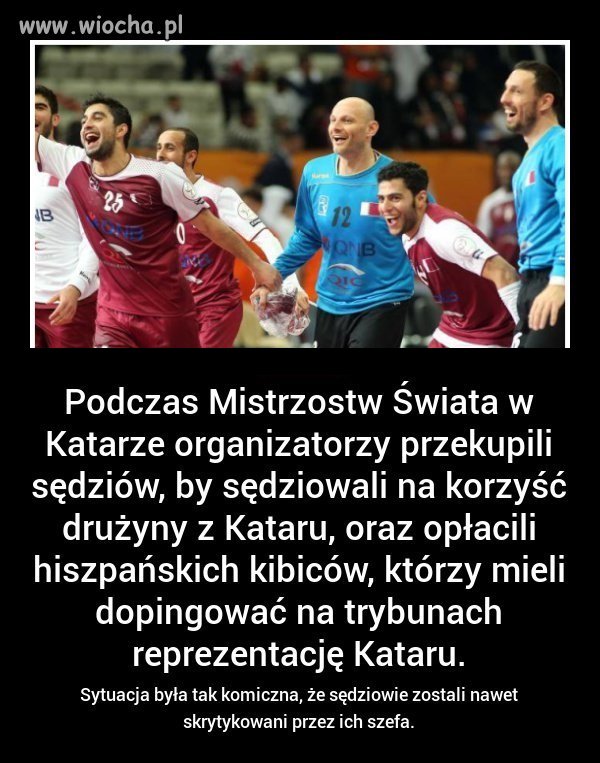 Moim zdanie Mistrzostwa Świata w Katarze to jakaś porażka 