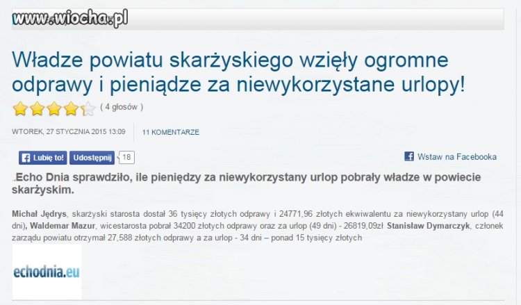 Podobno Skarżysko jest 2-im najbardziej zadłużonym