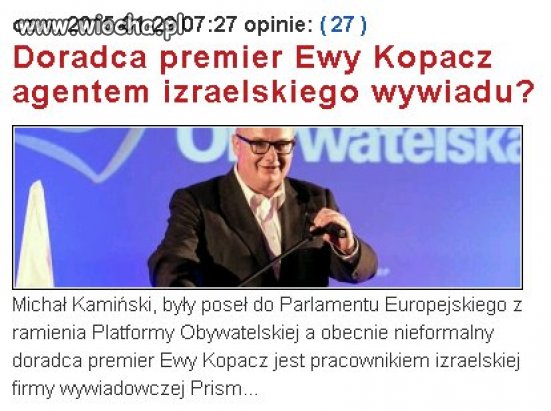 Jak nie Watykan to Izrael...