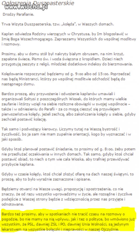 Jak przyjąć księdza po kolędzie? Jest instrukcja