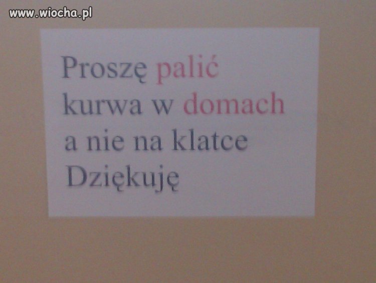 W jednej z Olsztyńskich klatek