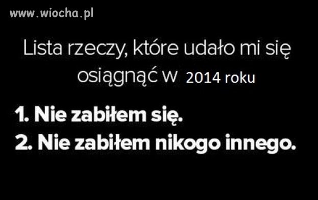 2014 rokiem względnie udanym