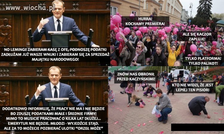 Tusk wyjechał...