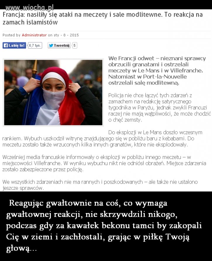 Ciekawe jaki byłby ich odwet za "nasz" atak?