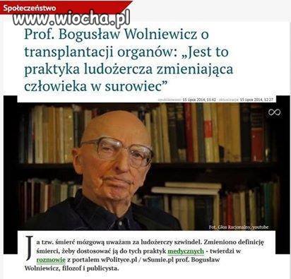 No to profesor pojechał