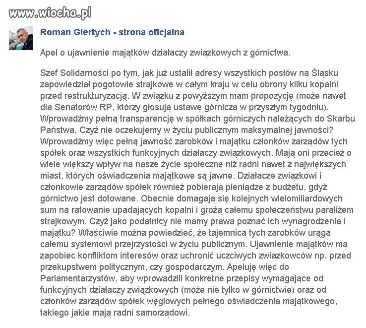 Giertych czasem mądrze gada 