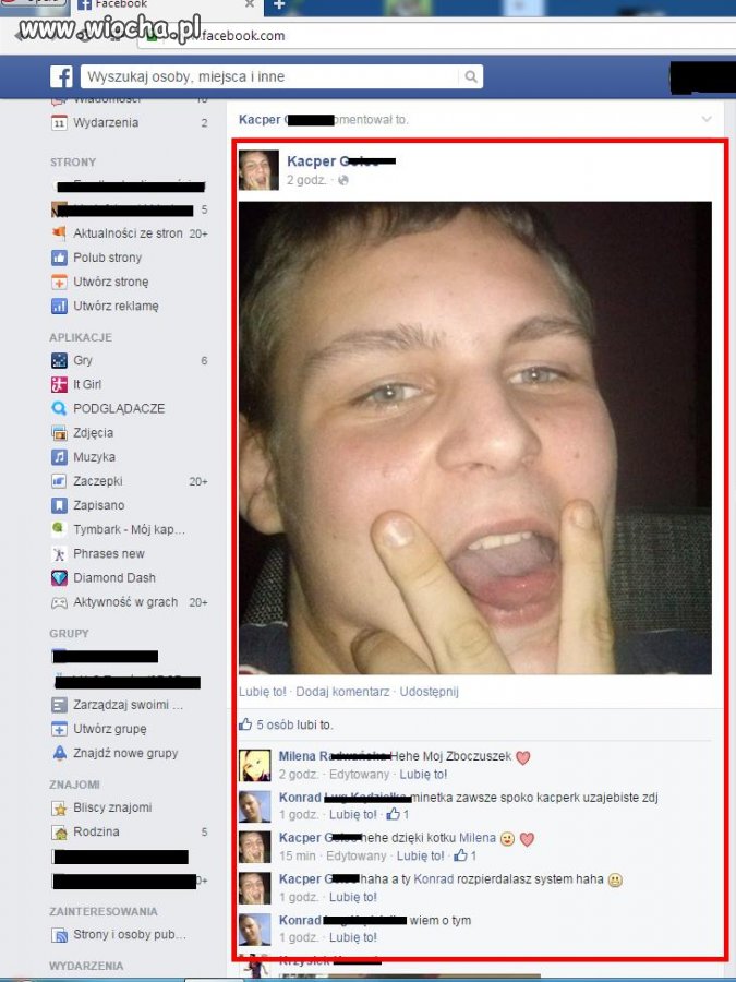 "minetka zawsze spoko kacperku"