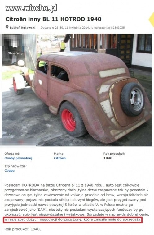 Gratis do negocjacji 