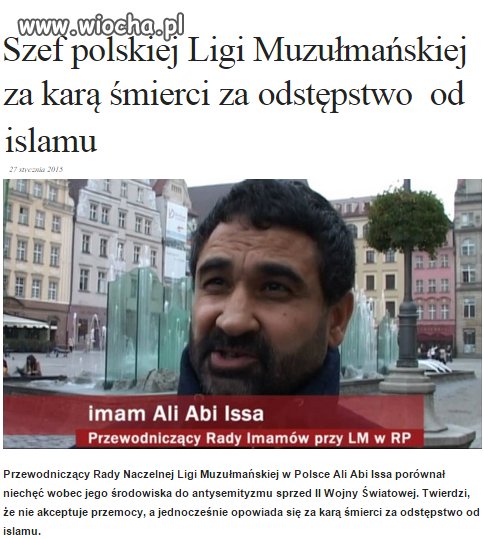 To ja chcę kary śmierci dla pedofili.
