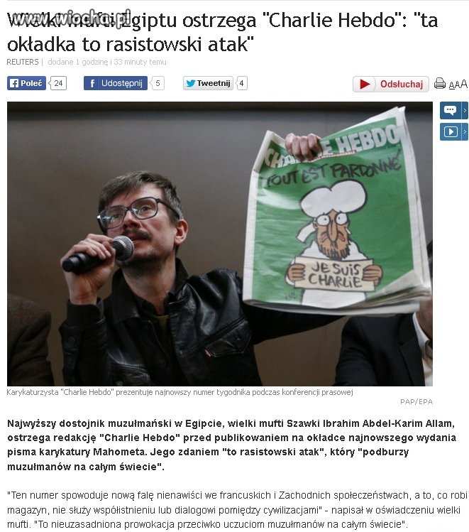 Wielki mufti Egiptu ostrzega