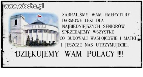 DZIĘKUJEMY WAM POLACY!!!