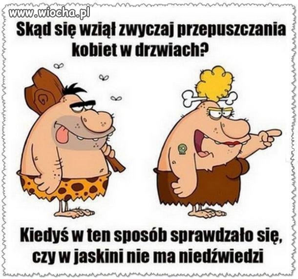 Zwyczaj przepuszczania kobiet w drzwiach
