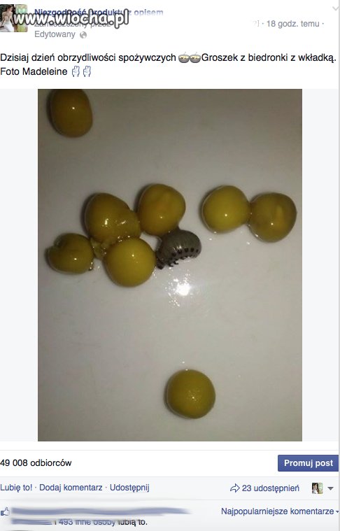 Niezgodność produktu z opisem