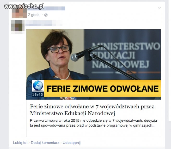 Kolejne oszustwo na facebooku.