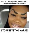 Po co wyrażać emocje, skoro ma się takie brwi?