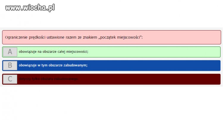Test na prawo jazdy kat. B