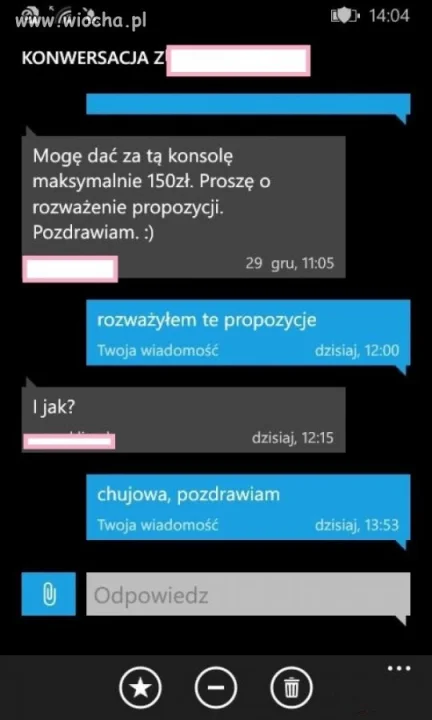 Propozycja zakupu konsoli