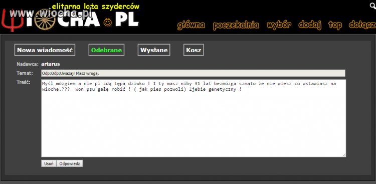 Nerwowa gimbaza na wiocha.pl