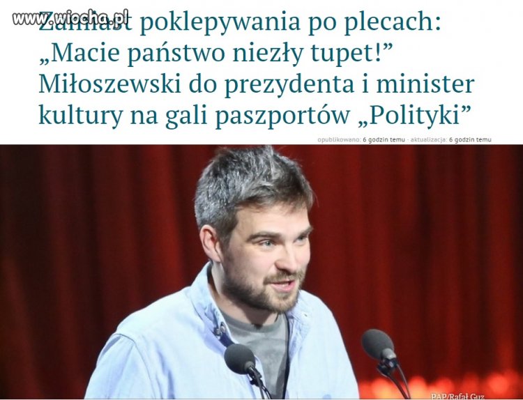 Miłoszewski REZYDENTOWI PROSTO W RYJ!
