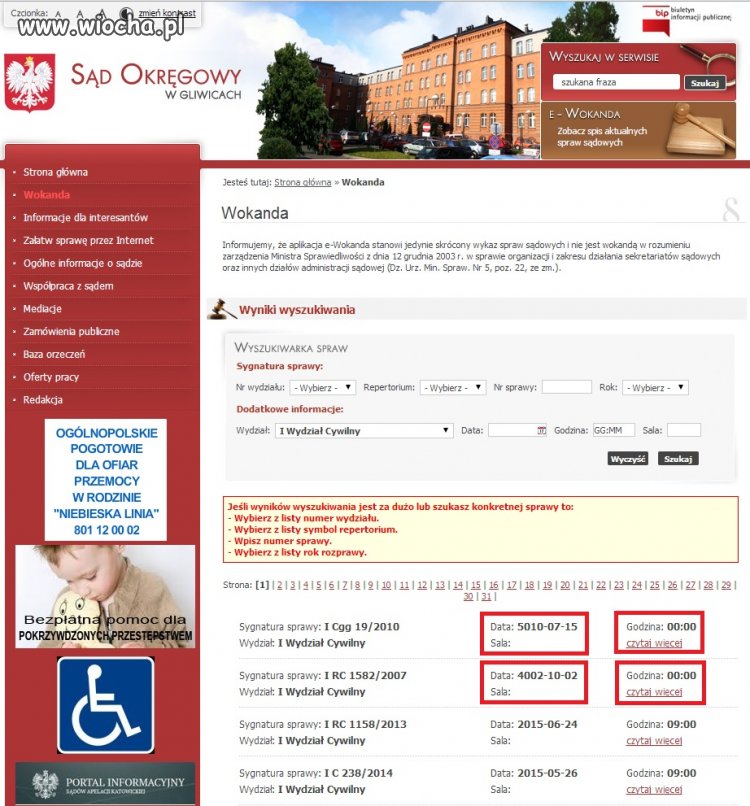 Szybkość polskich sądów...