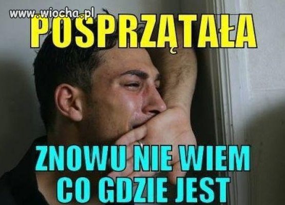 Posprzątała