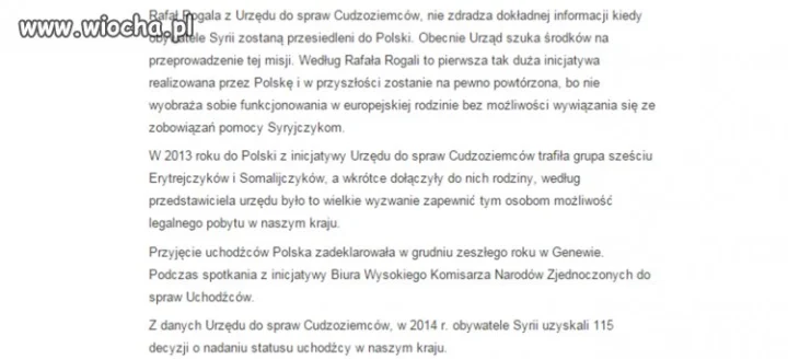 100 syryjczyków zostanie przesiedlonych do Polski