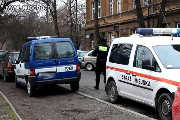 Sensacja!! straż miejska wlepiła mandat policji