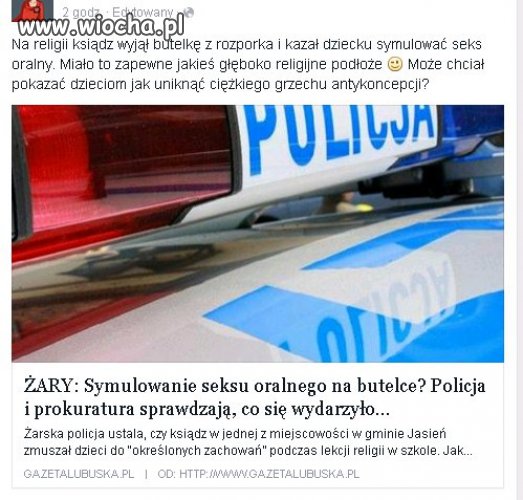Kolejny ksiądz zbok.