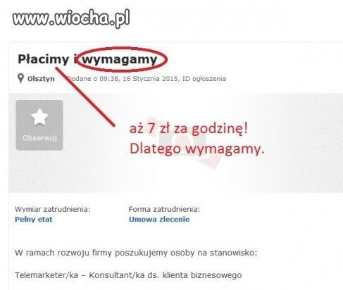 WYMAGAMY (bo przecież płacimy)