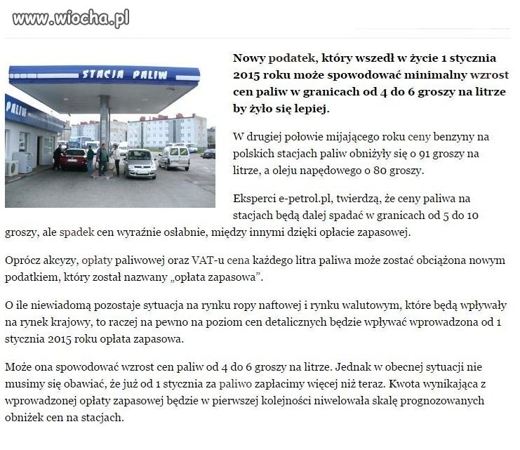 Co zrobić jak paliwo jest za tanie ?