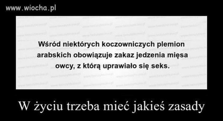 Arabskie "zasady" 
