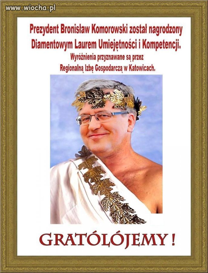 Teraz to tylko Nobla mu brakuje