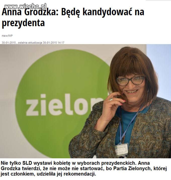 Czuję że te wybory przejdą do historii