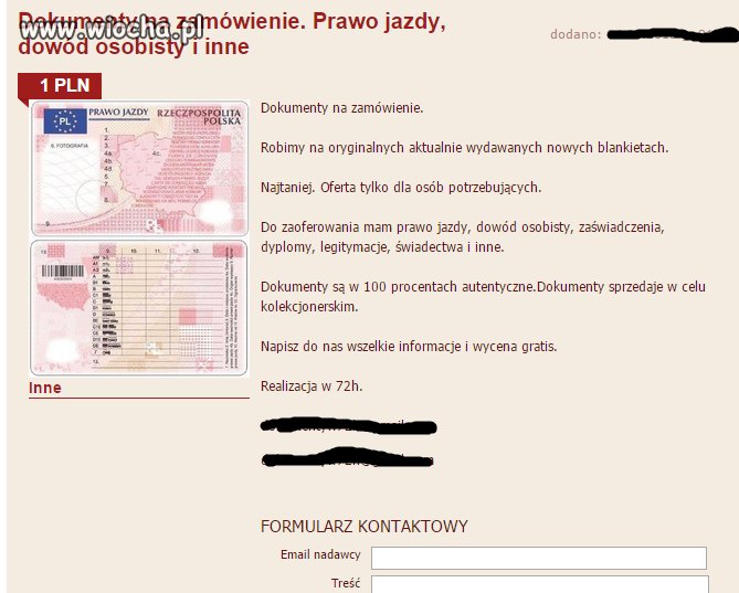 Dokumenty na zamówienie