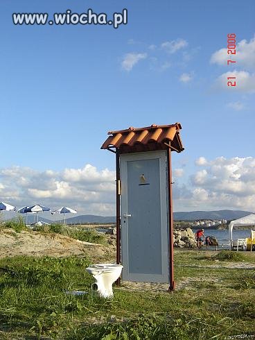 Na plaży.