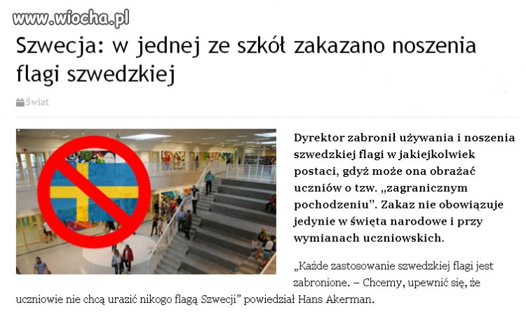 Szwedzkich absurdów ciąg dalszy ...
