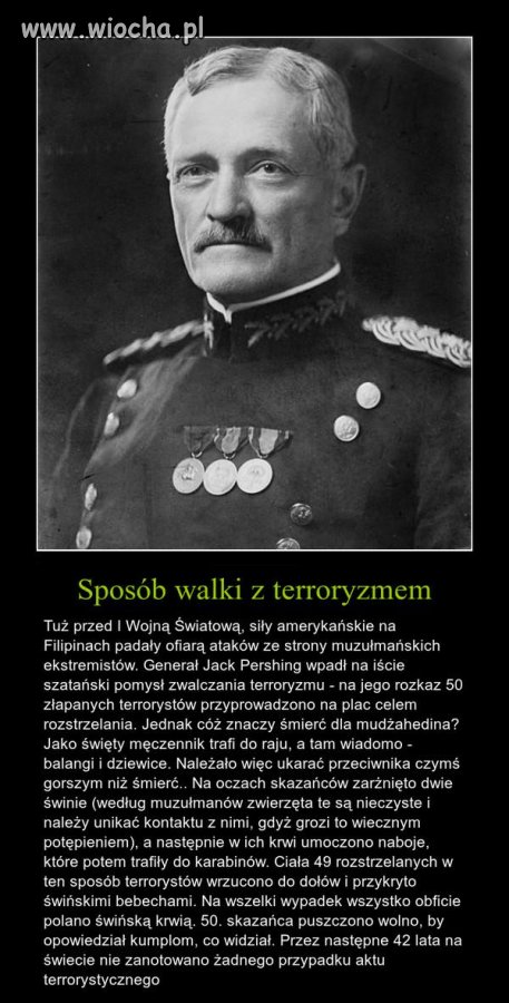 On wiedział jak radzić sobie z muzumanami