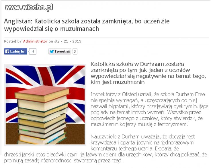 Zamknięcie szkoły przez wypowiedź ucznia ...