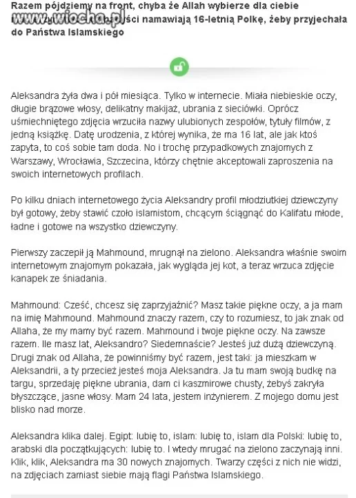 Będę rodzić terrorystów