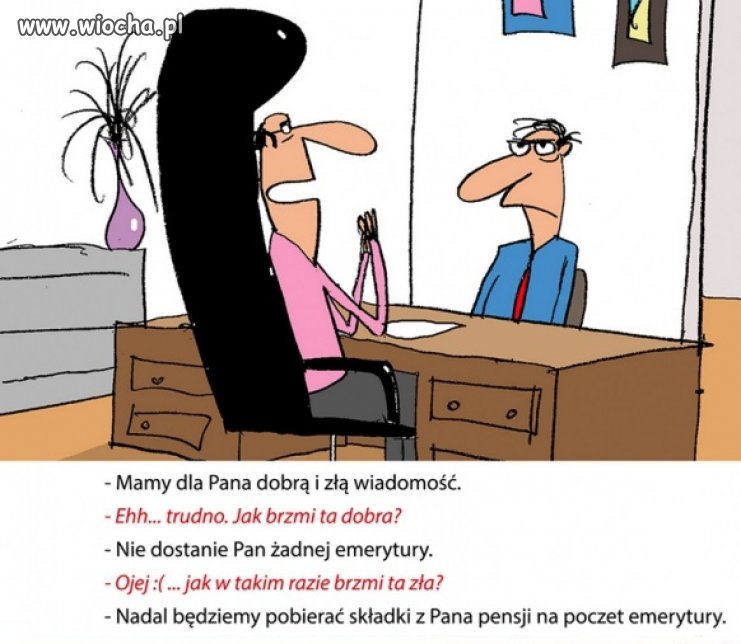 Wiadomość dla większości.
