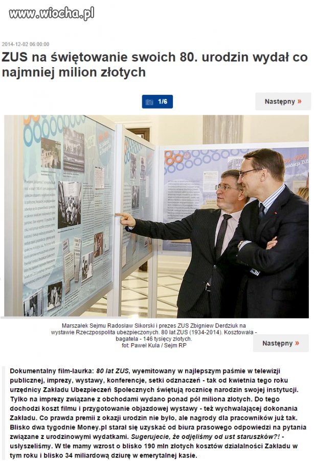 34 mld zł rocznego deficytu. Ale kto im zabroni?!