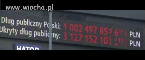 Czyli jakieś 80 tys. zł na obywatela.