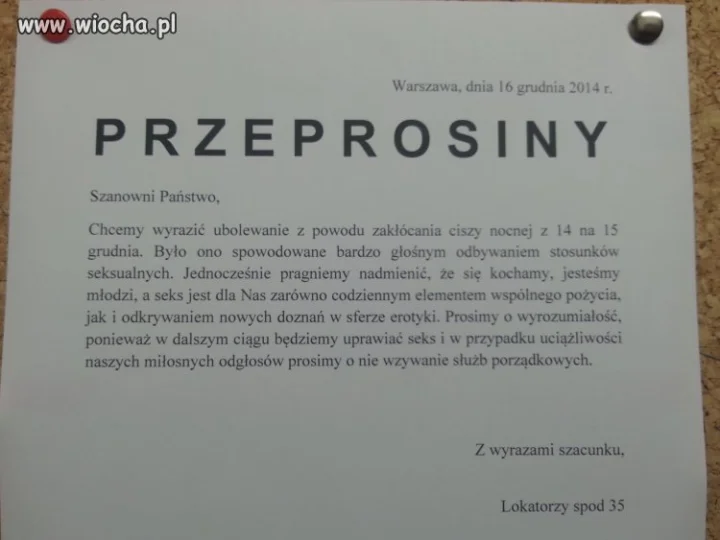 Przeprosiny