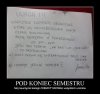 Koniec semestru