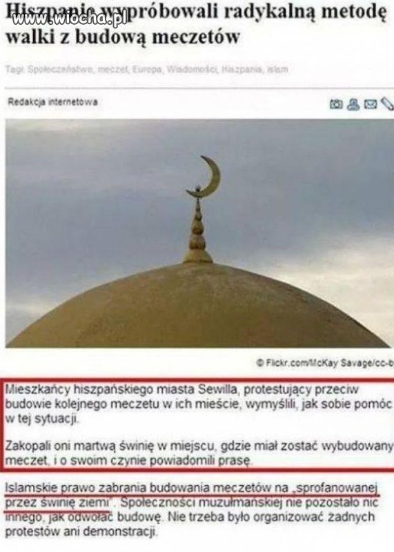 Sposób na niechciane meczety